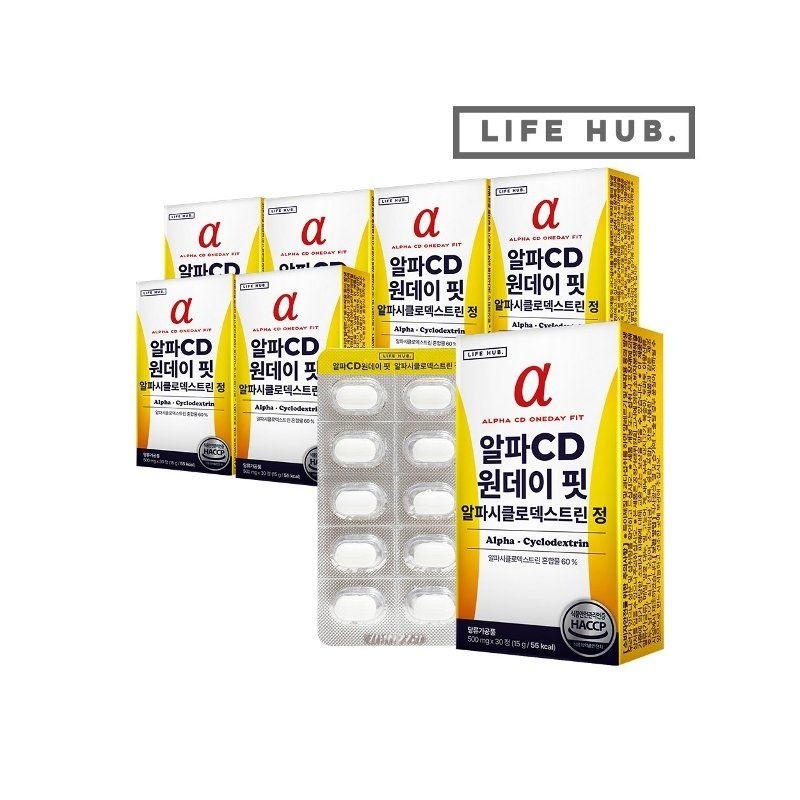 LifeHerb Alpha CD One Day Fit Alpha Cyclodextrin Tablets 7