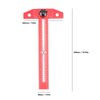 T Square Ruler Protractor for Crafting Aluminum Alloy Woodworking Scriber