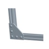 Befenybay 10PCS/Set Silver L Corner Bracket Plate with 50PCS M5x8mm