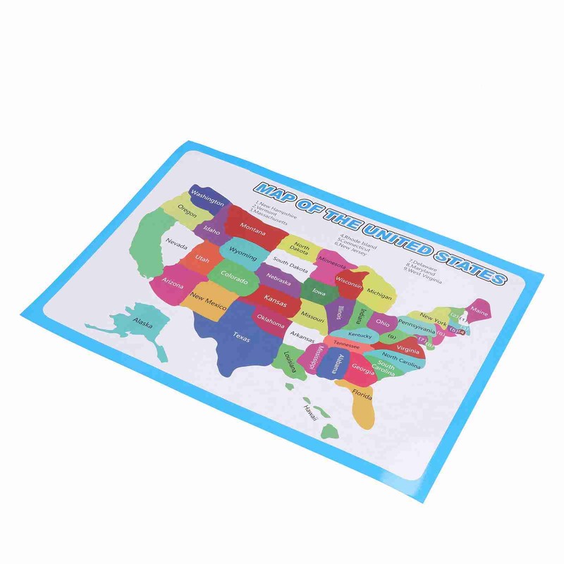 10pcs United States Map Easy to Read USA Ideal Wall