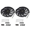 LABLT 12 Inch Slim Fan Push Pull Electric Radiator 12V
