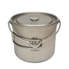 TITAN MANIA Titanium Cooker, Kocher, 1100 ml (37.2 fl oz),