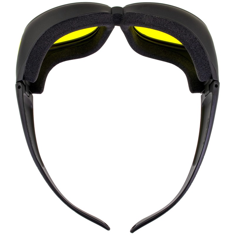 Outfiter Motorcycle Safety Sunglasses Fits Over Glasses Yellow Lenses Meets