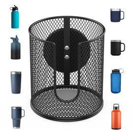 Magnetic Cup Holder, Fully Covered Anti-Fall Magnetic Drink Holder, Cup Caddy, N38 Super Magnet Cup Holder for Tractor Mower School Bus on Ferrous Metal Surface, 3.54" Inner Diameter(1 Pack)