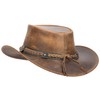 Barrington Leather Hat - Elegant Australian Style Cowboy Hat for