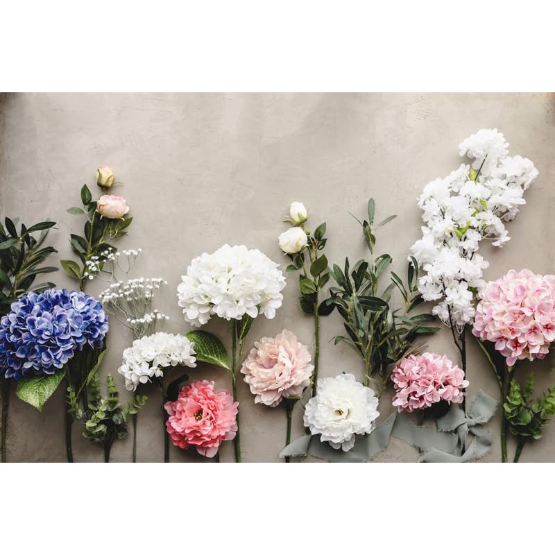 Artificial Hydrangea - 35cm - White - Realistic Silk Flower