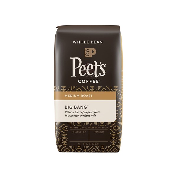 Peet's Coffee Big Bang Medium Roast Whole Bean Coffee, 12 oz