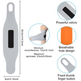 AOOWU Wrist Bandages, Breathable Wrist Wrap Wrist Support Bandage, Wrist Bandage with Elastic Velcro Fastening, Wrist Bandages for Sports, Gymnastics, Strength Training