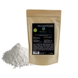 Michel Natural Products Glucosamine Sulphate Powder 500 g Pure Glucosamine Vegan Vegetable Fermentation Glucosamine Premium Quality