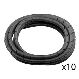 10 Pack BarberMate Premium 8' Cord Cover Prevents Cord Tangling - Black