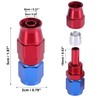 X AUTOHAUX 2pcs AN6 0 Degree Swivel Car Hose End