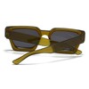 JCTAIFOO Vintage Rectangle Sunglasses for Women Men Retro Rectangular Chunky