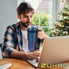 Zukro 50 oz Tumbler With Handle And Straw, Leak-proof Closable