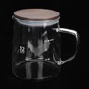 Coffee Pot with Lid HeatResistant Glass Heat Insulation Handle Kettle