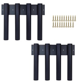 Jeracino Shovel Holder, Garden Tool Rack with 8-Hole Metal Mount, Shovel Storage Rack with Bolt-On Holes, Fits Truck Bed and Garage