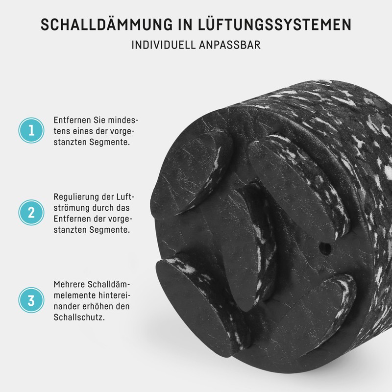 Slide Sound Insulation 100 mm/Thickness 50 mm; to avoid Sound
