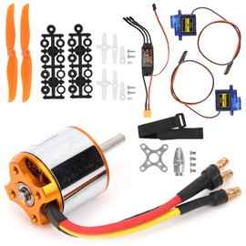 RiToEasysports 2300KV RC Aircraft Plane Motor Set with Servo Propeller XT60 ESC Model Aircraft Accessories Model Toy