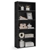 VASAGLE VASAGLE CUSTOS Collection - Bookshelf, 5-Tier Bookcase, Book Shelf, Open Storage Shelf, 9.4 x 23.6 x 52.8 Inches, for Living Room, Home Office, Dinning Room, Ebony Black ULBC165T56