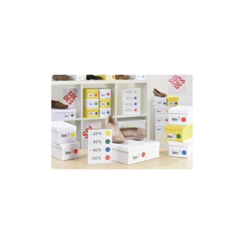 Avery PET24R 400 Tablets Diameter 24 mm A5 Sheet Red