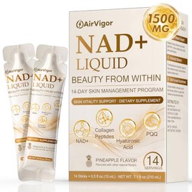 Suplemento NAD para mujeres, fórmula de belleza y brillo de piel de 1500 mg con NAD+, péptidos de colágeno, ácido hialurónico, PQQ y quercetina, palit