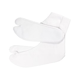 Kyoetsu Tetoron Broad Socks, White Tabi, 4 Pieces, Unisex, 8.3 - 11.8 inches (21 - 30 cm), white