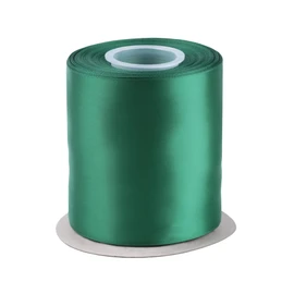 Cinta de satén de doble cara de 4 pulgadas x 25 yardas, cinta de poliéster verde bosque para envolver regalos, decoración de bodas, arreglos florales y manualidades