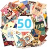 EDEN E1053 Stylish Cute Postcards, Set of 50 Types, 5.9