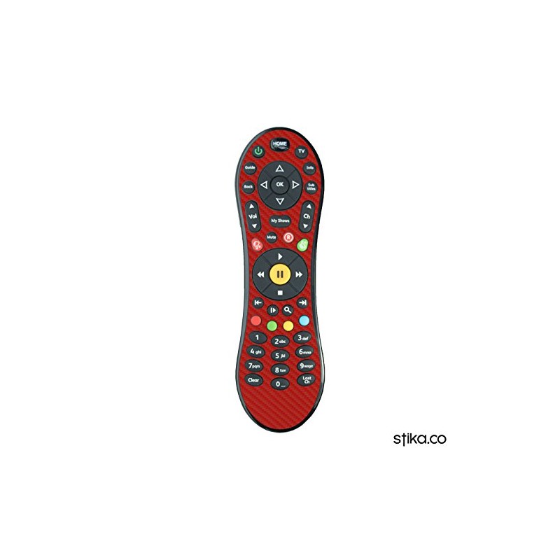 Red Carbon Fibre Vinyl Skin Sticker for Virgin Media TiVo