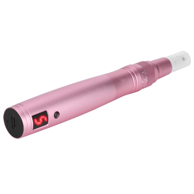 Electric Micro Needle Pen Rechargeable 5 Gears Derma Rolling Pen