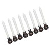 8PCS LED Taper Candle Flameless Window Candle Remote Control Warm