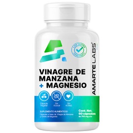 AMARTE LABS  Citrato de Magnesio  Vinagre de Manzana 60 Cápsulas                                                                                      