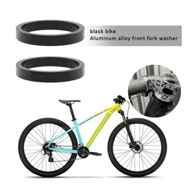 ECSiNG Pack of 10 1 1/8 Inch Headset Spacers Made of Aluminium Alloy 28.6 mm x 5 mm Spacers for Bicycle Stem Compatible with MTB Road Bike Compatible with BMX Compatible with Flatland