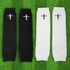 Croloose 2 Pairs Faith Cross Football Leg Sleeves Scrunch Sports