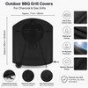 Outdoor Grill Cover with Secure-Fit Strap – Coated Oxford-Fabric Cover