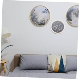 FUNOMOCYA Non Ticking Silent Wall Clock Thermometer and Hygrometer and Fog Design Accurate Temperature and Humidity Sensor for Home Office Kitchen and Living Spaces