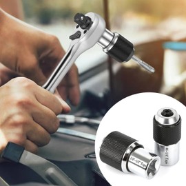 Bestgle 2-Piece Tap Socket Set, 3/8 Inch Drive Hand Tool, Extraction Tool with Adjustable Jaws, Suitable for Taps, Reamers, Screw Extractors, for Tight Spaces