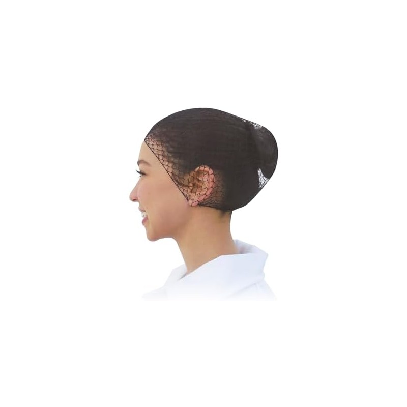 DIKEN Paquete de 24 Red Para Cabello, Negro - Grado