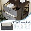 Whitmor Dresser for Bedroom, 5 Drawer Fabric Dresser, Chest of