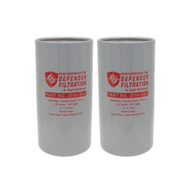 PerformanceInk Filtration, High Performance Fuel Filters W/Cellulose Media For Particulate Removal (1 1/2" 30 Micron High Flow Tall 2104-546, 2 Pack)