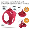 curli Vest Harness, Clasp, Air Mesh, Red, XL