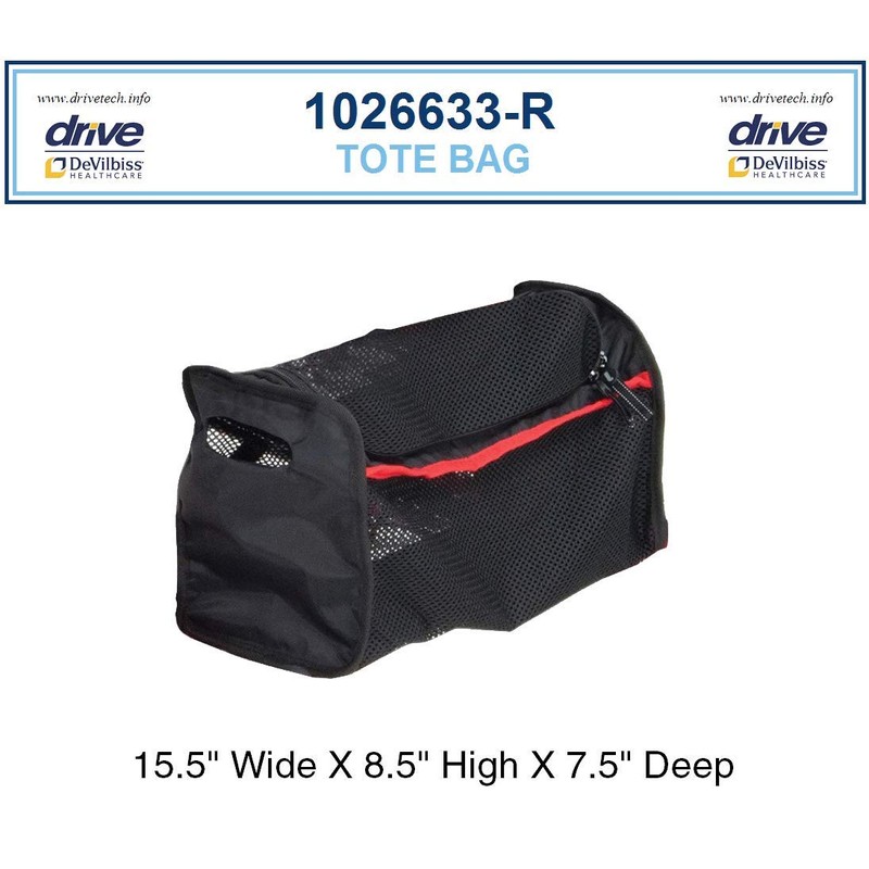 Replacement Parts for Drive Nitro Aluminum Rollator, (7. Bag -