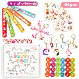 S SWIRLLINE 54 pack Unicorn Fun Prizes Pinata Fillers Bulk Toys Kids Birthday Party Favors