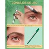 Erinde Lápiz Líquido para Cejas Doble Punta, Duración Extrema,#02 Marrón