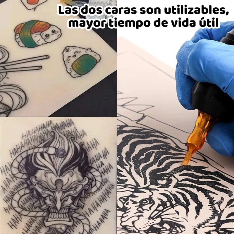 Set 12 Pzs Piel Falsa Sintética Silicona Practica Tatuaje F
