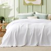 Bedsure Cooling Cotton Waffle Queen Size Blanket - Lightweight Breathable