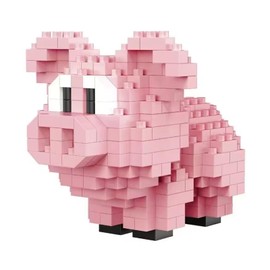 NOOLY Children's Adult Animal Mini Building Blocks Set for Home and Office Decoration KLJM-10 (Piggy, 270 Pieces)