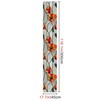 HOMETITUTE Stained Glass Wallpaper Peel and Stick Orange Floral Contact