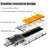 Transparent TYPEC Gen1 SSD Enclosure M.2 NGFF State Hard Drive