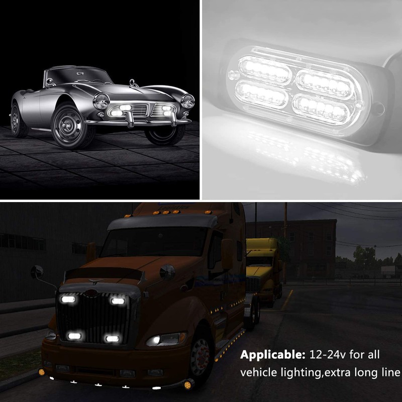 EASE2U E 24 LED Strobe Lights for Trucks Vehicles Suvs,