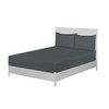 EV Dekor Fitted Sheet Single, Charcoal - Deep Pocket Bedsheet